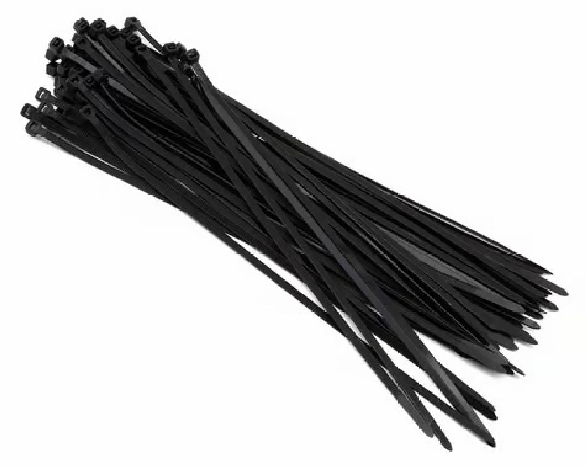 12 Cable Ties 50pcs (25 pcs each Black & White)