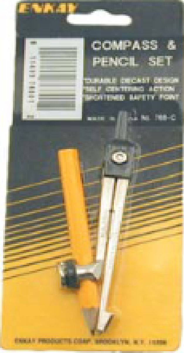 Compass & Pencil Carded