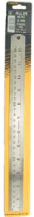 12 x 1 1/8 Steel Ruler carded