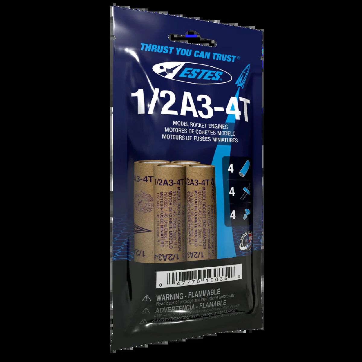 1/2A3 4T Engines/4pk 13MM Bag WAS 1504