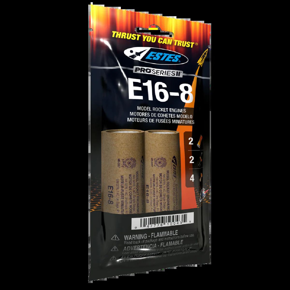 E16-8 29mm Engines/2pk