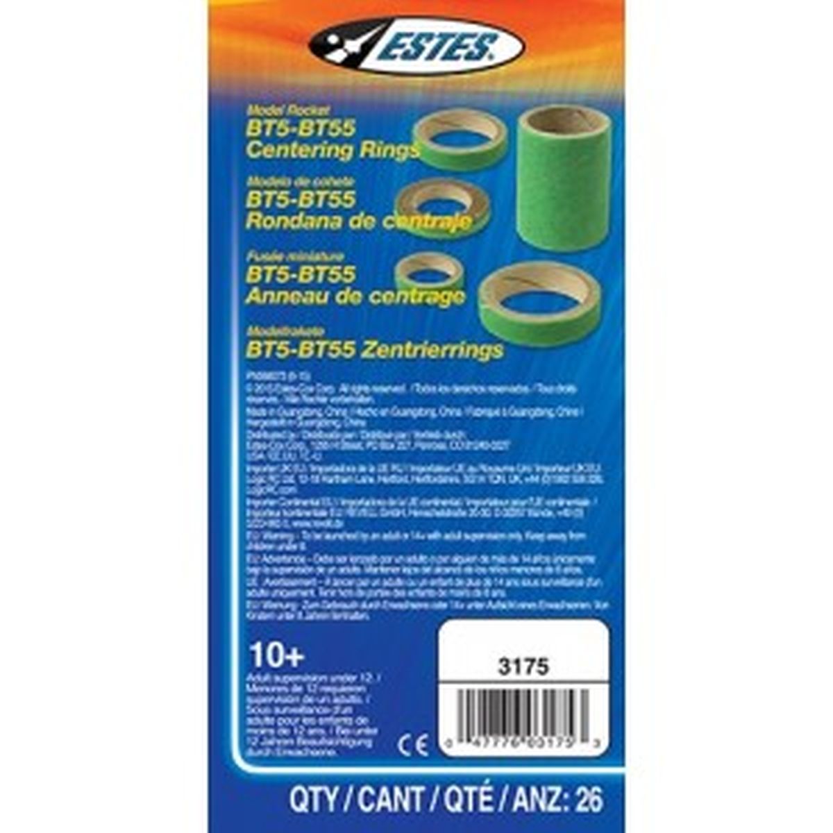 BT5-BT55 Centering Rings/26pc