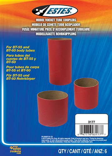 BT55-BT60 Body Tube Couplers/6pc