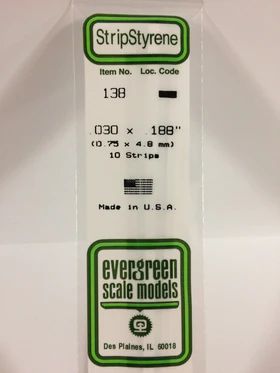 .030 x .188  (10)