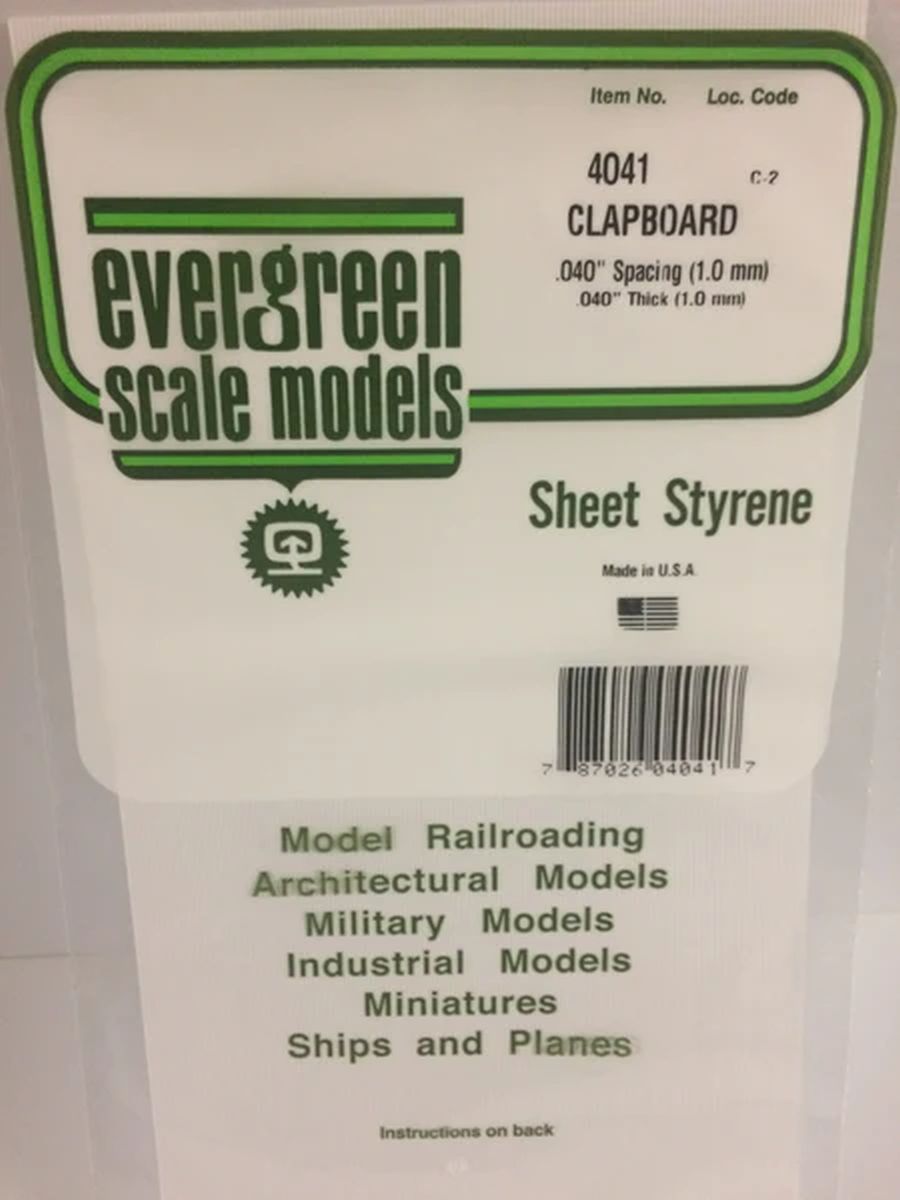 Clapboard .040'' sp