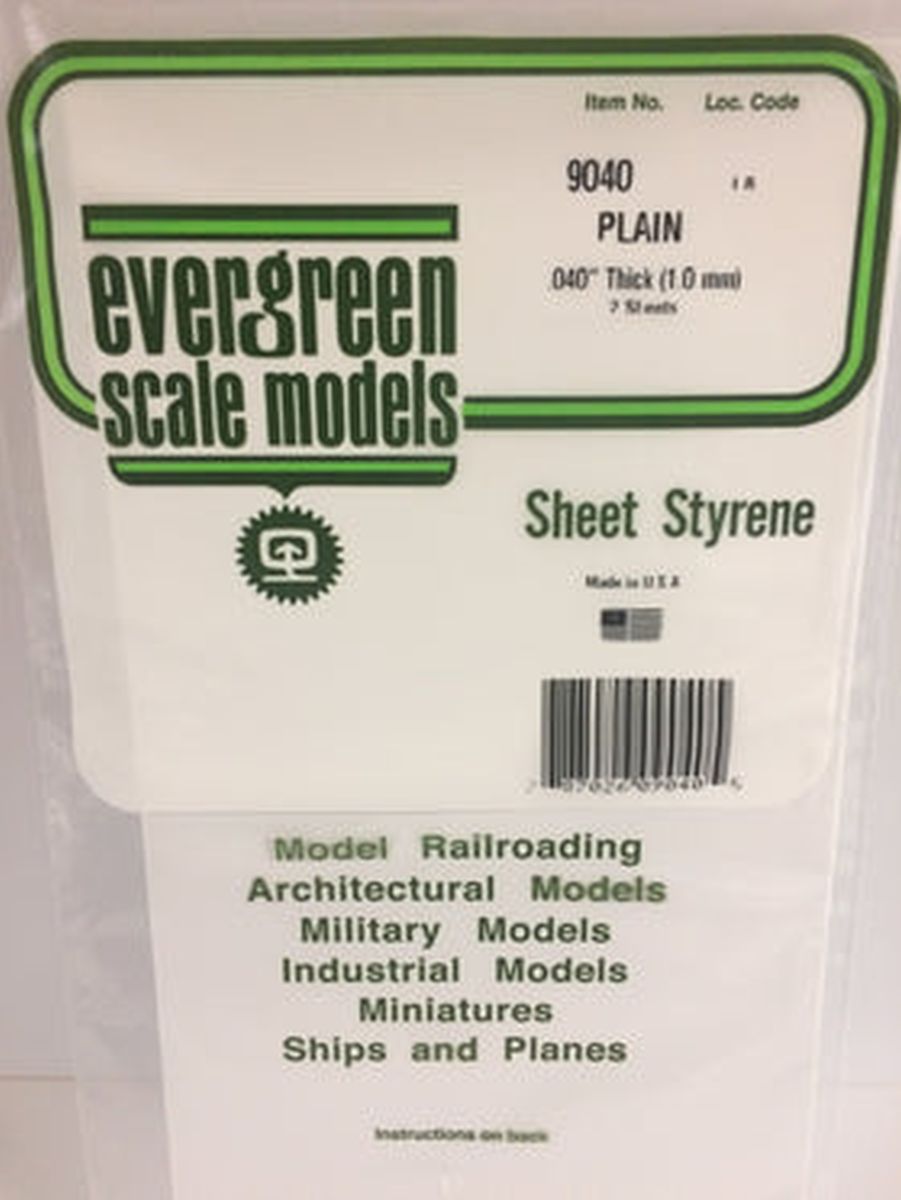 .040'' thick White Sheet