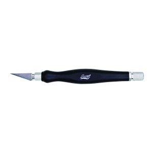 K26 Fit Grip Knife - contoured rubberized grip black