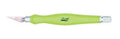 K26 Fit Grip Knife - contoured rubberized grip green