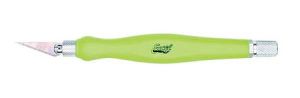 K26 Fit Grip Knife - contoured rubberized grip green