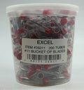 Bucket of Blades - 200 tubed 5 packs - 1000 blades
