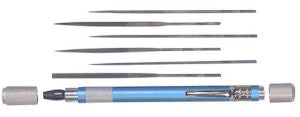 Alum.File Handle w/6pc Mini Files