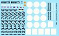 Sports Car Numbers Decal