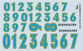 Stock Car Numbers #1 Decal