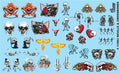 Skulls & Crossbones Decals
