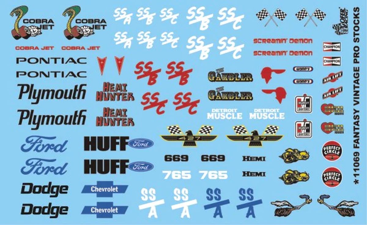 Fantasy Vintage Pro Stocks Decal