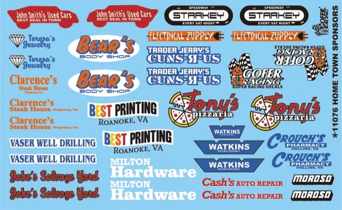 Hometown Sponsors #6 Decal