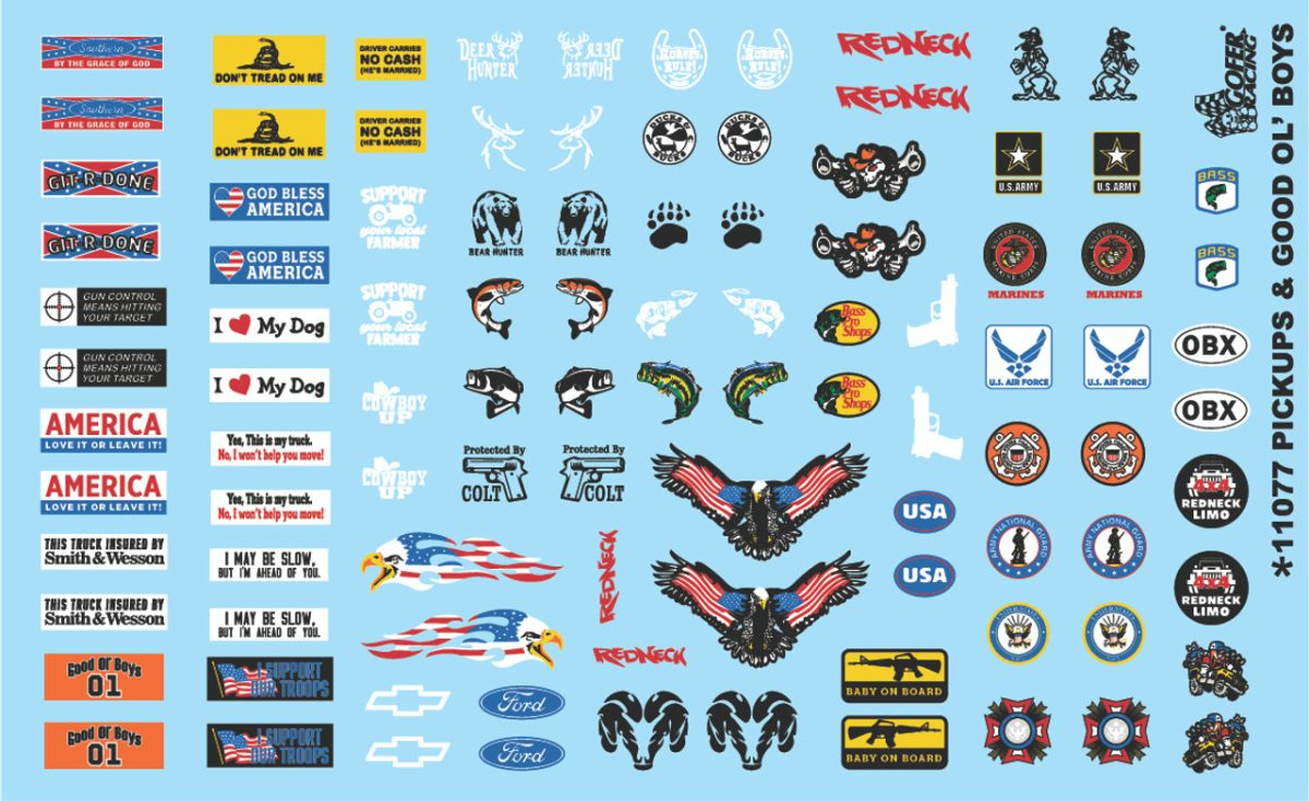 Pickups And Good Ol' Boys Decal