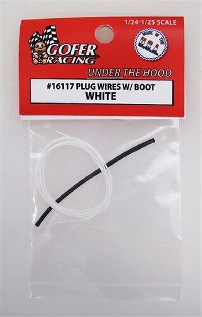 Plug Wires With Boot White