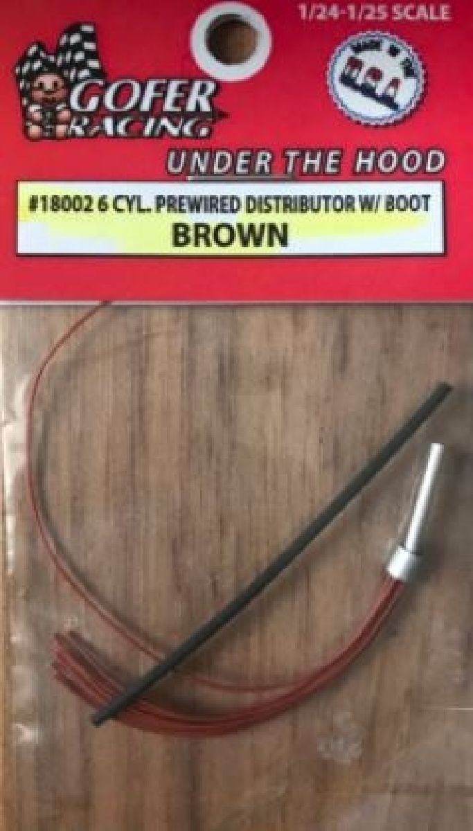 Prewired Distributor Brown Plug Wire With Boot
