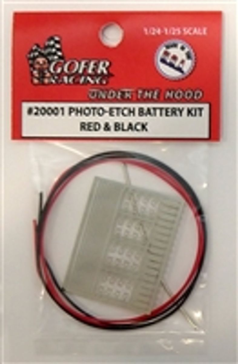 Battery Kit Photo Etch Red + Black