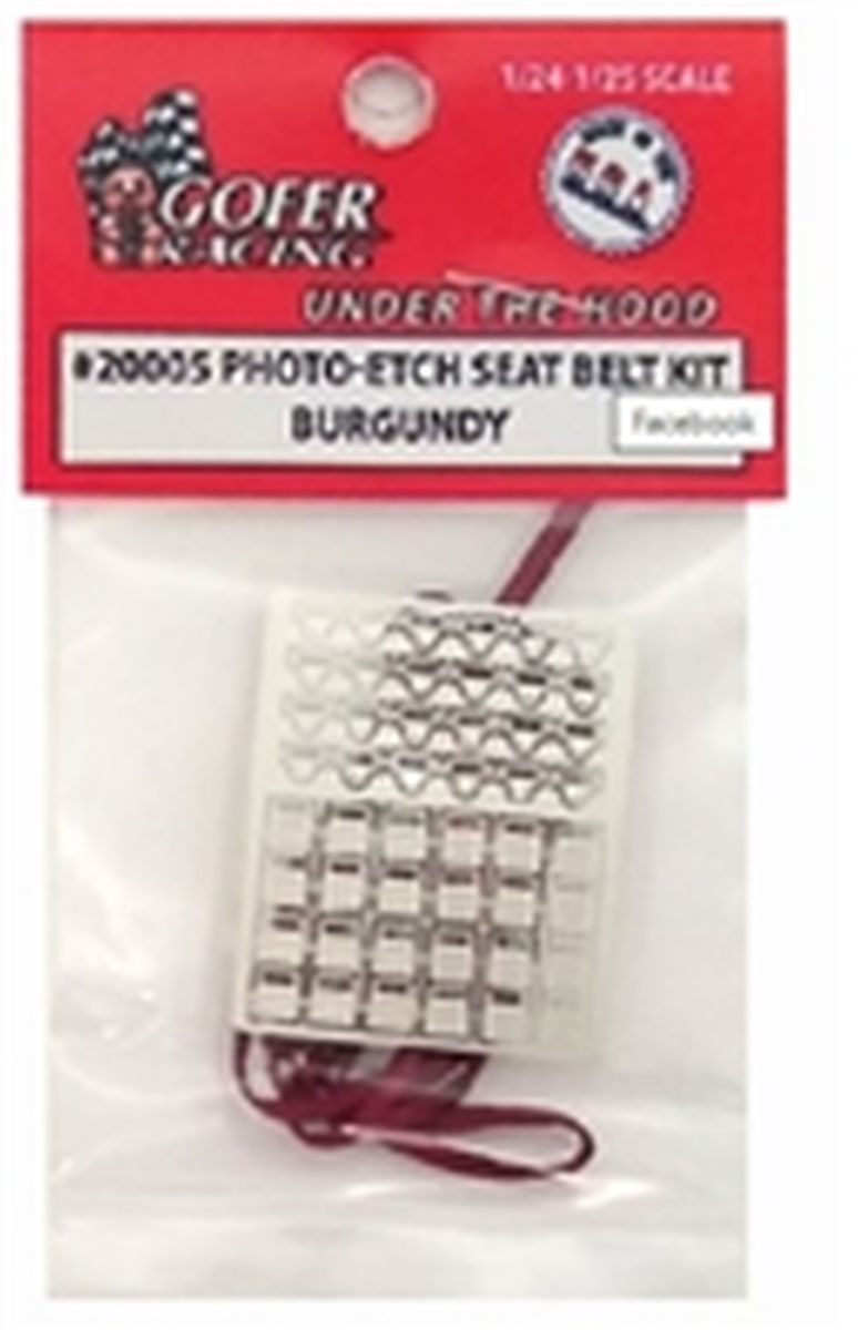 Photo Etch Seat Belt Kit Burgundy