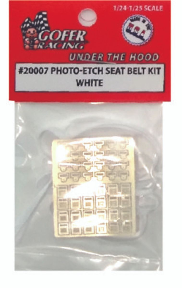 Photo Etch Seat Belt Kit White