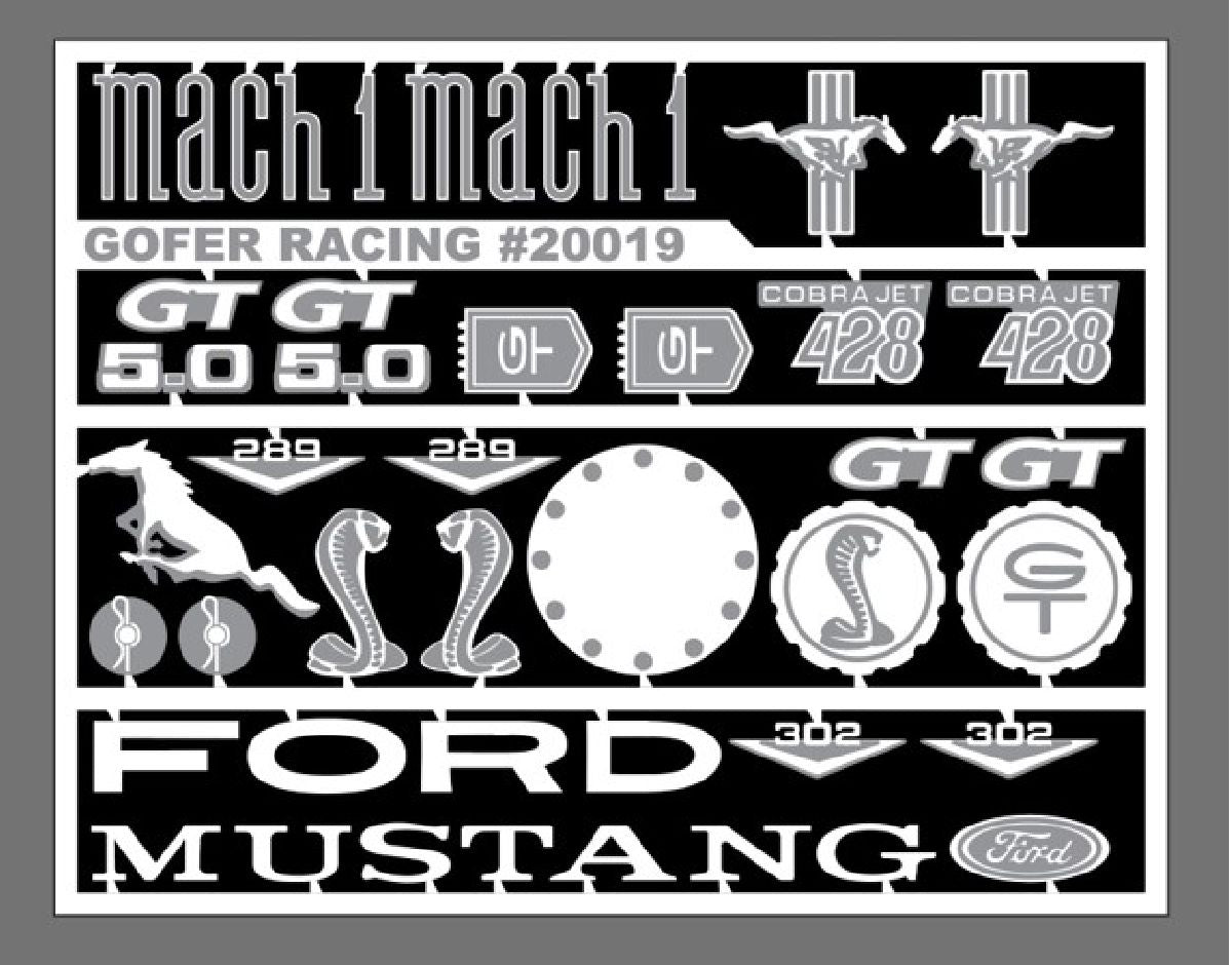 Mustang Photo Etch Parts