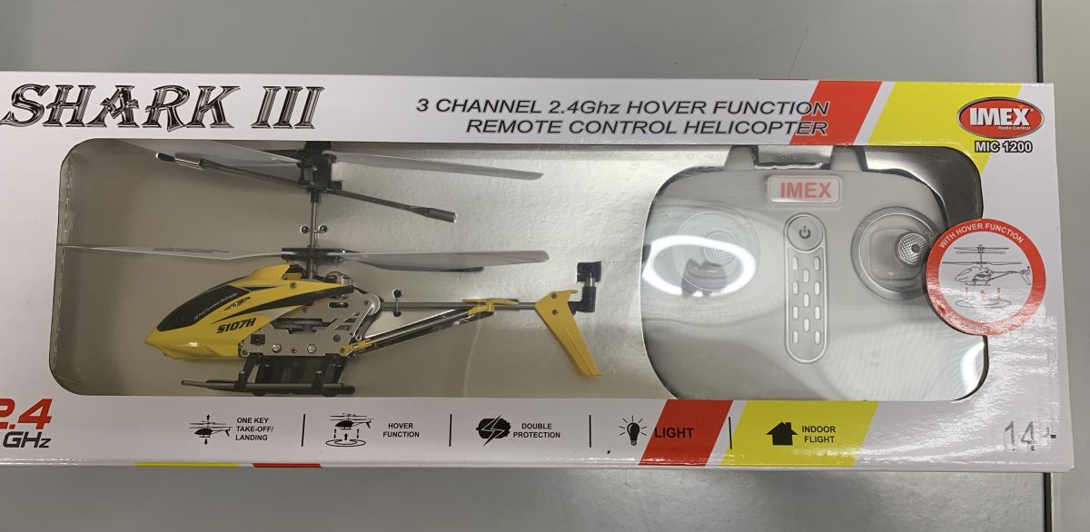 RC Shark 3ch Helicopter w/3.7v Battery
