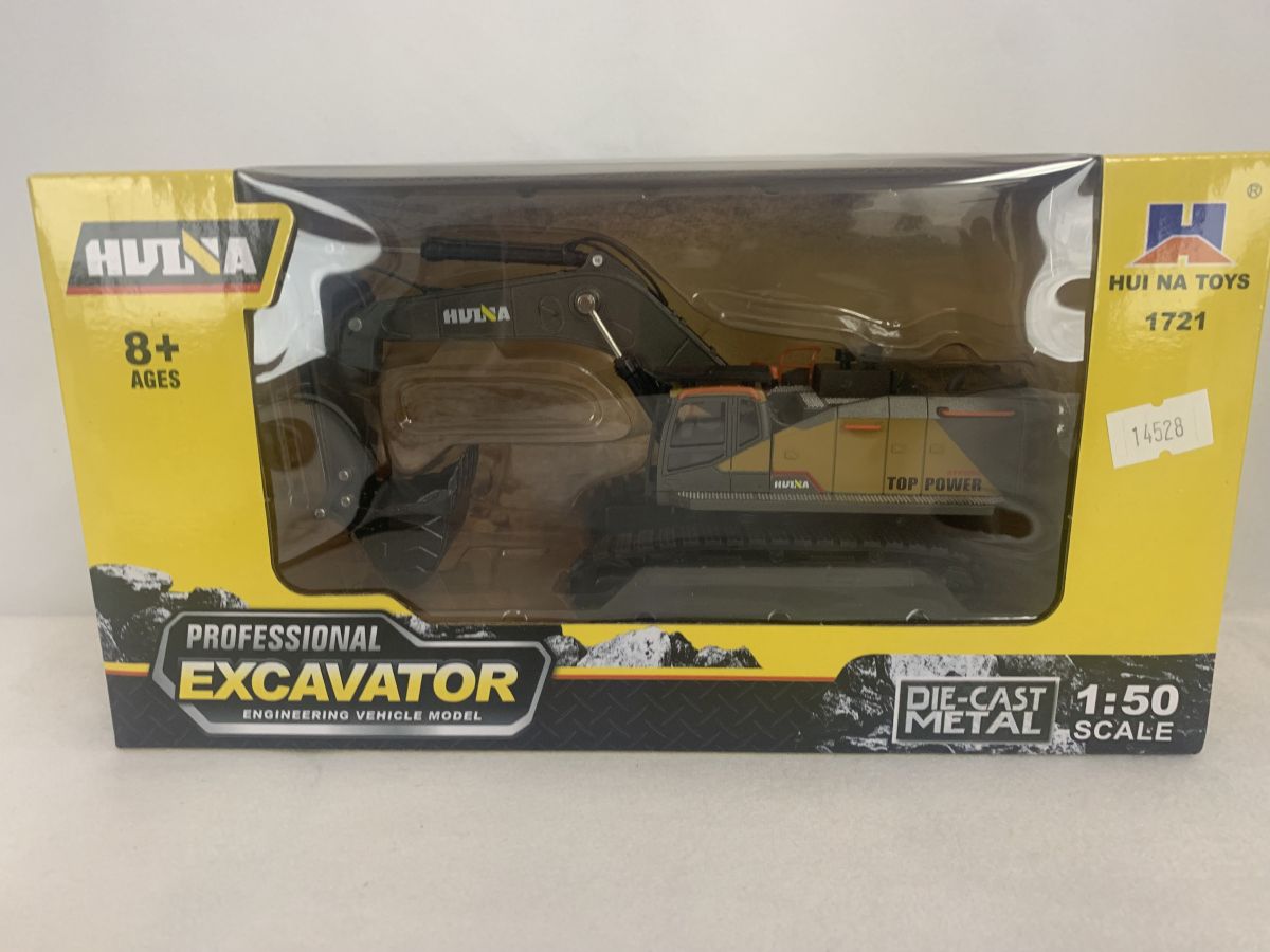 Die Cast ALLOY EXCAVATOR YELLOW 1/50