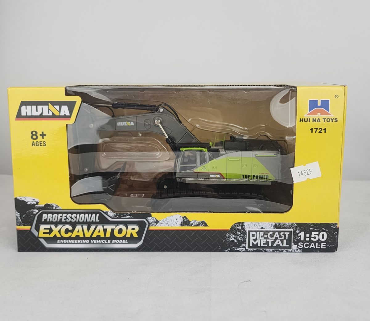 Die Cast ALLOY EXCAVATOR-GREEN 1/50