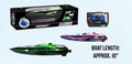 R/C 10in Speedboat With Lights