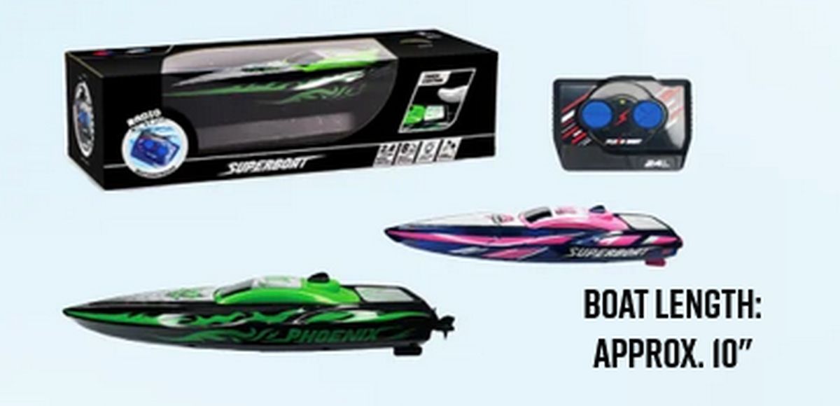 R/C 10in Speedboat With Lights