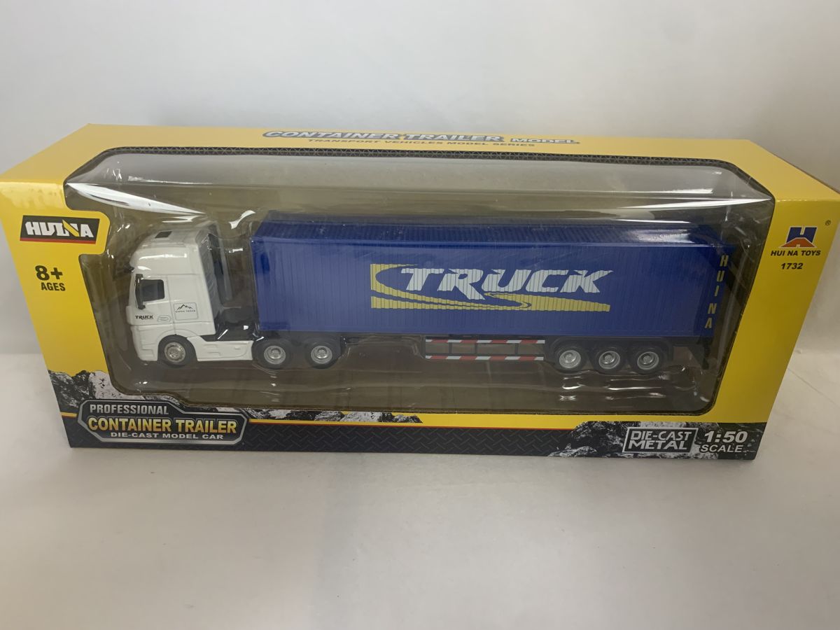 Die Cast ALLOY CONTAINER TRUCK-BLUE 1/50