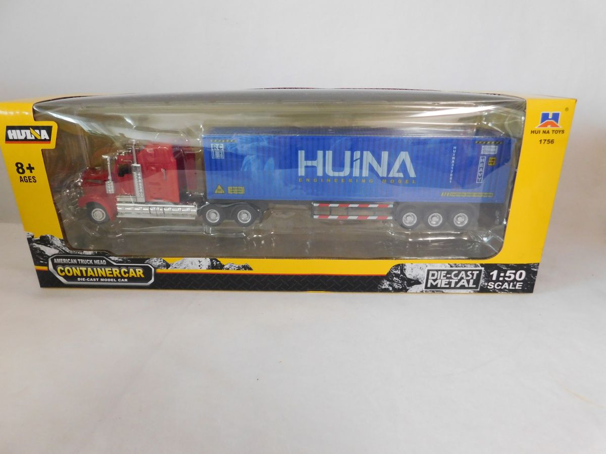 DieCast Truck Red Cab/Blue Container