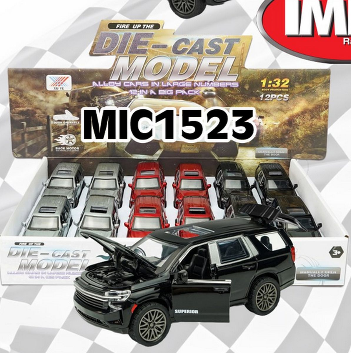 Diecast Pullback Saab Four Door