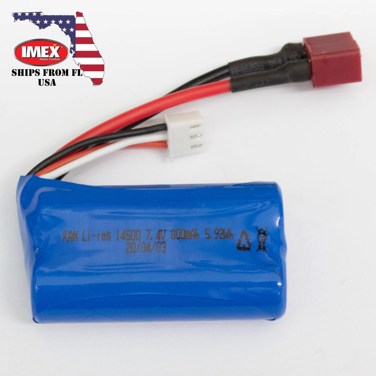 BATTERY PACK 7.4V 700mAh LI-IO