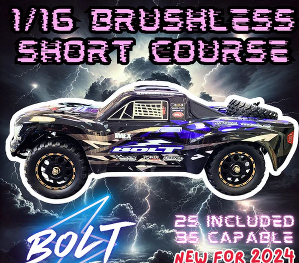 RC 1/16 Bolt Brushless