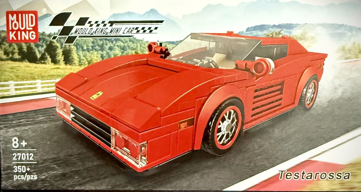Brick Set Testarossa Supercar Building Set