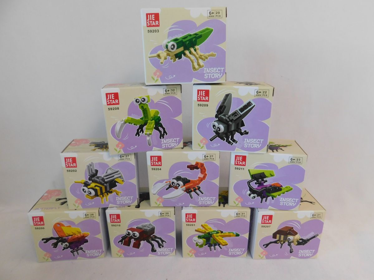 72 Unit Brick Insect Display
