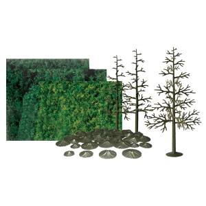 All-Scales Pine 8'' Scenic Kit/6pk