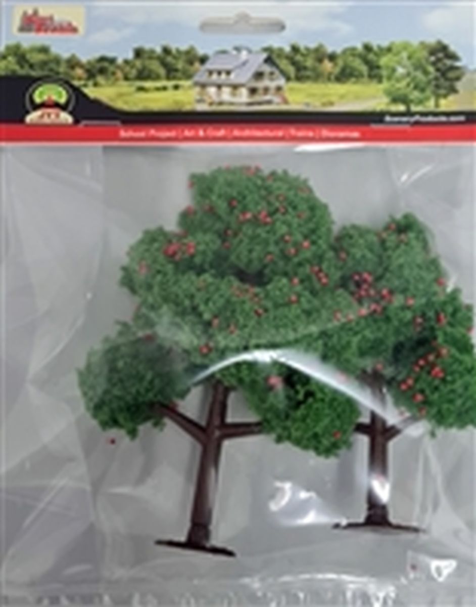 APPLE TREES 4-5in 4PK O-scale