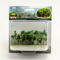 TARIFF Woods Edge Trees Green 2'' to 2.5'' N-scale 15/pk