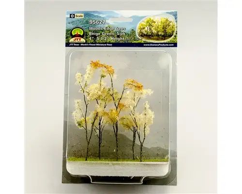 TARIFF Woods Edge Trees Beige Green 4'' to 5.5'' O-scale 5/p