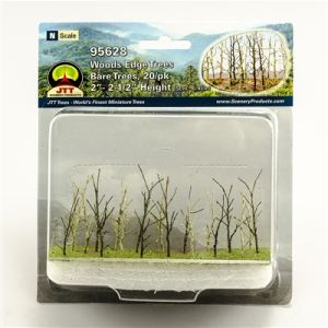 TARIFF Woods Edge Trees Bare 2'' to 2.5'' N-scale 20/pk