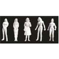 1/24 Figures/Female 1/2''=1'-0''-White/3pk