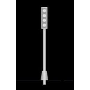 1/200 Light Poles 1/16''=1'-0'' Style1-White/12pk