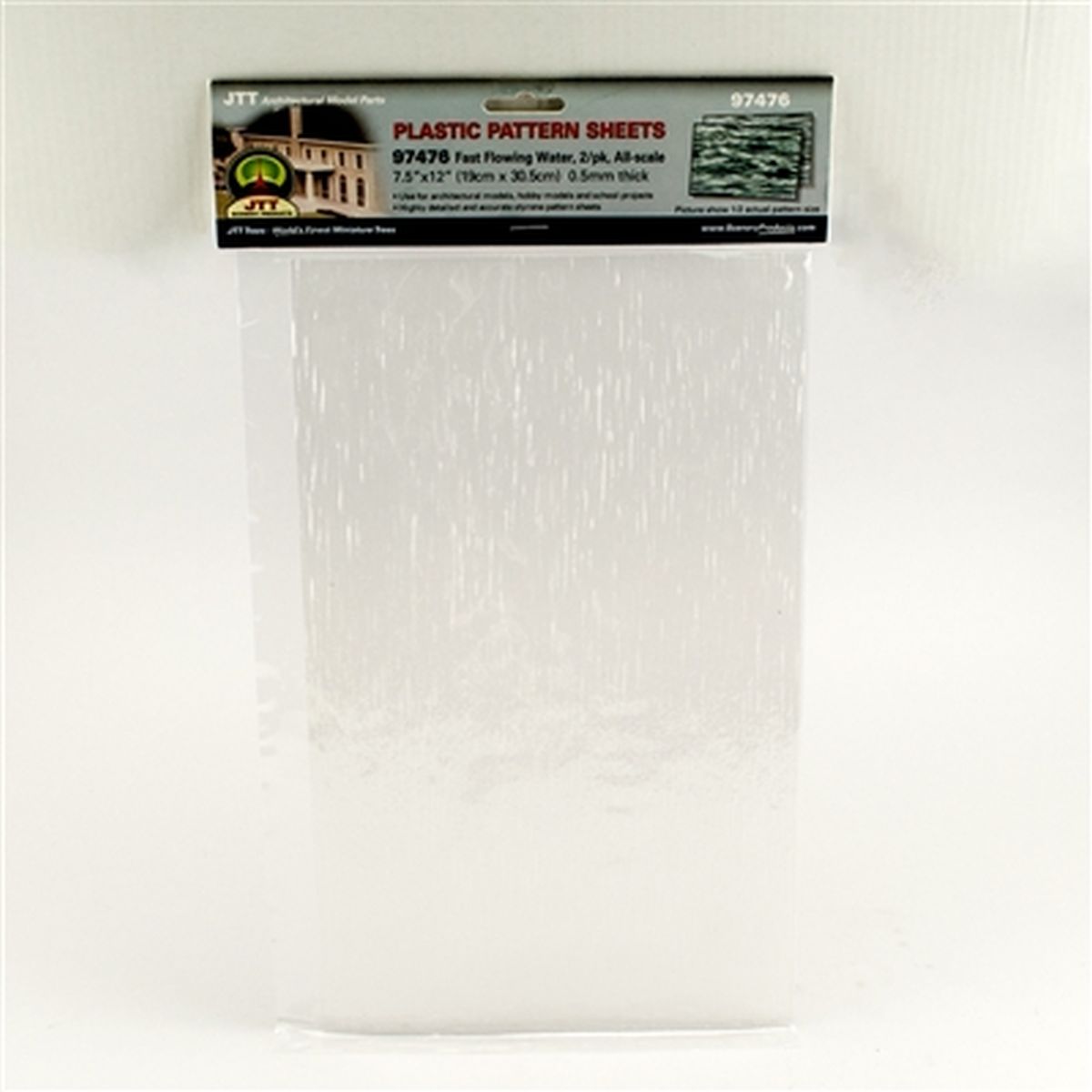 Pattern Sheets/Fast Flowing Water 30mm wave size/2pk