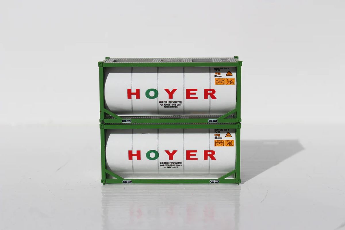 N HOYER 20' (green) Standard Tank Container (full wrap aroun