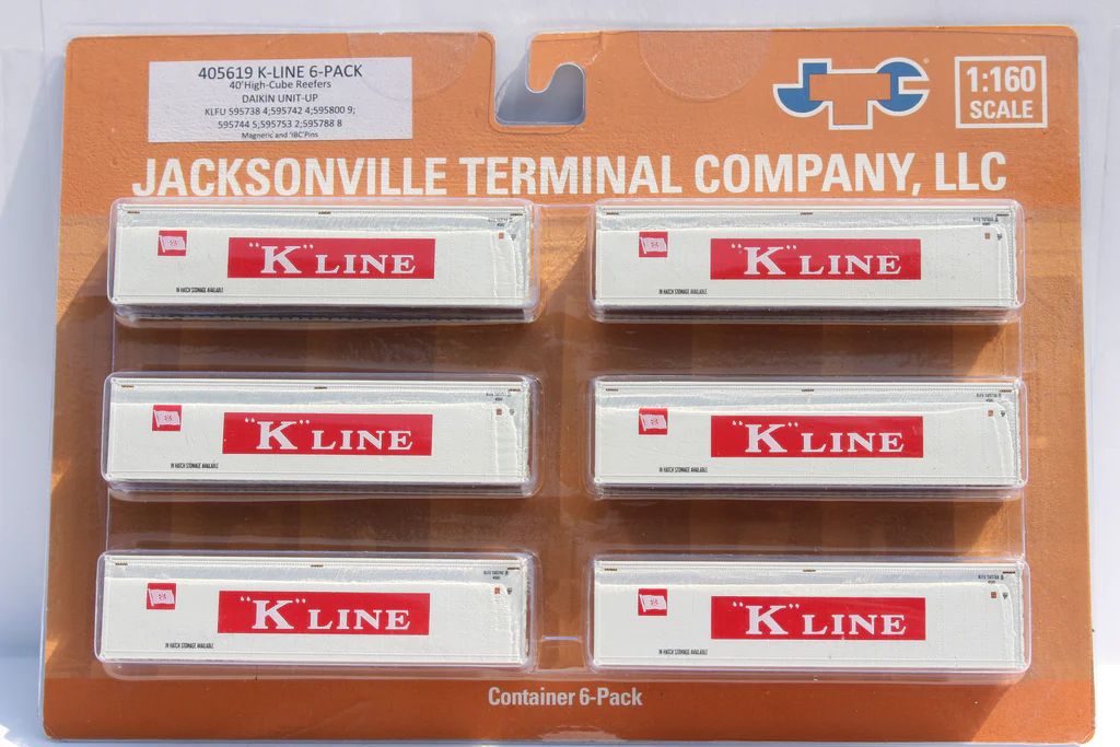 N K Line 40' Reefer High Cube Container 6pk