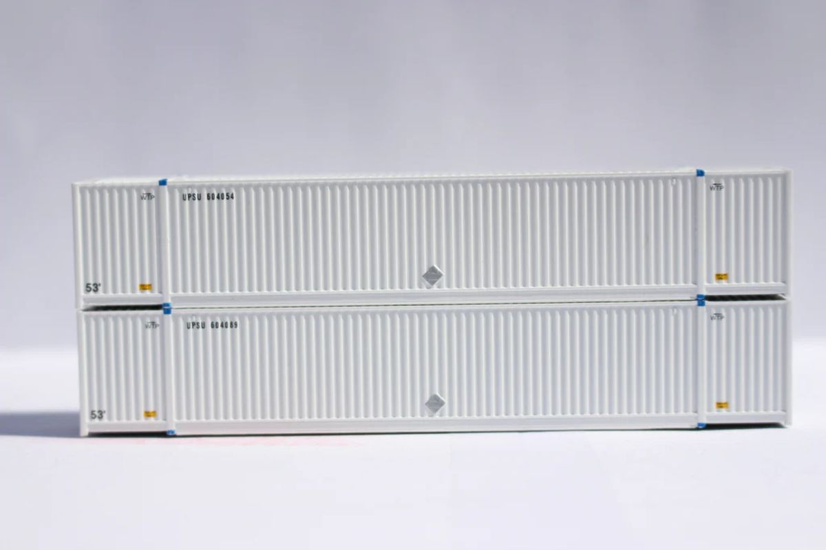 N UPS SET #3 53' HIGH CUBE w/ side placards 8-55-8 corrugate